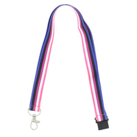 90cm Genderfluid Lanyards with Detachable Keyhook