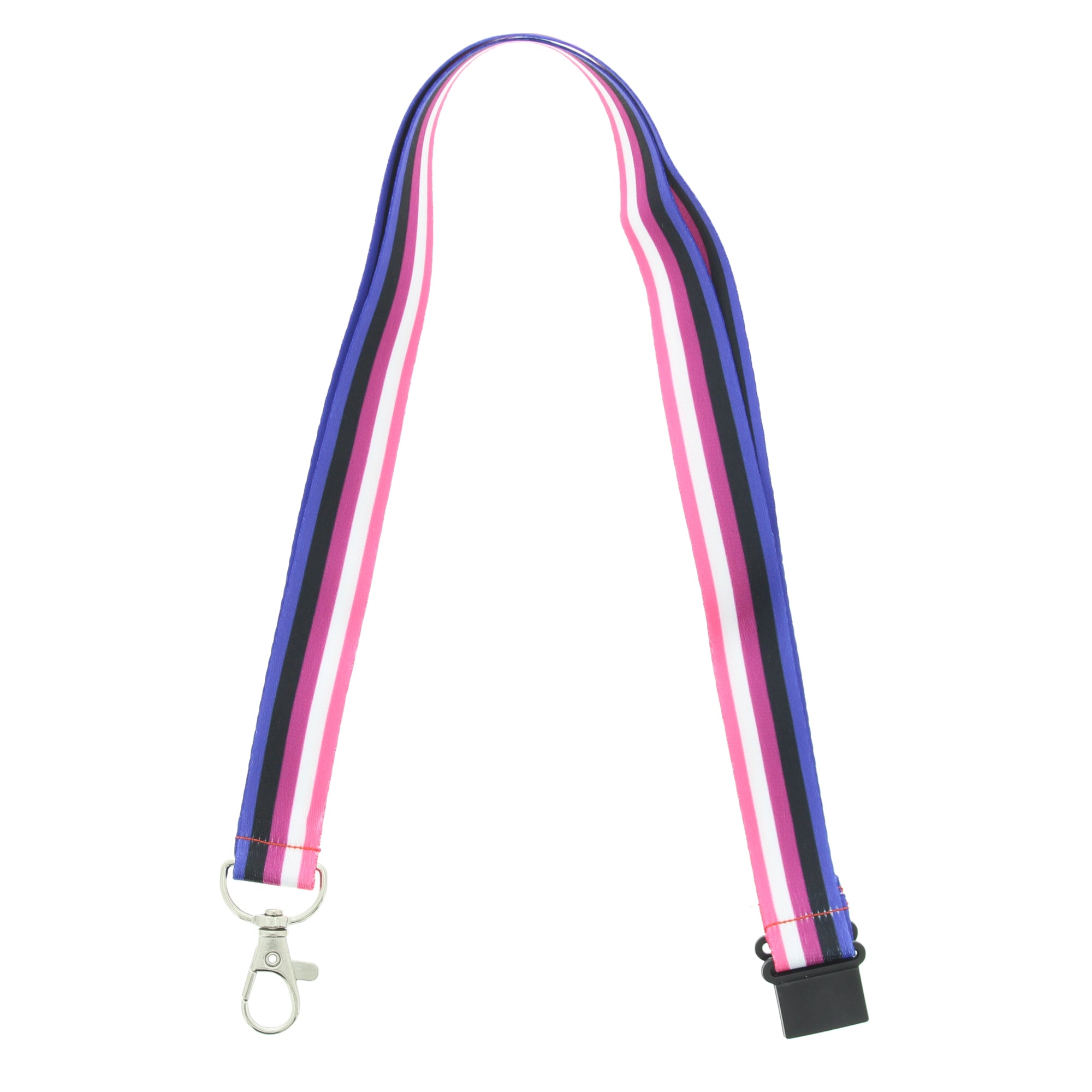 90cm Genderfluid Lanyards with Detachable Keyhook