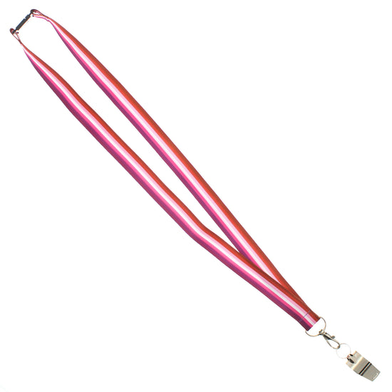 Metal Whistle on Lesbian Lanyard