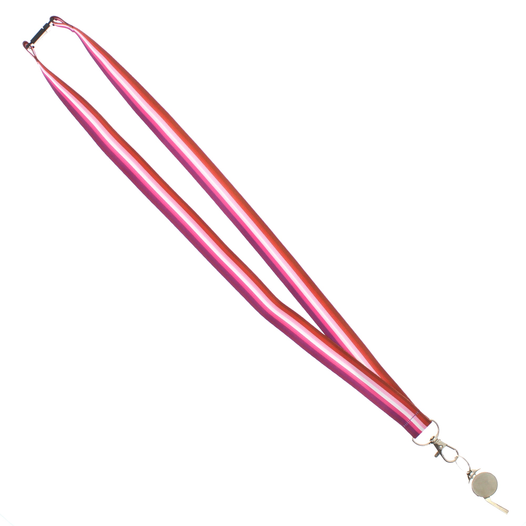 Metal Whistle on Lesbian Lanyard