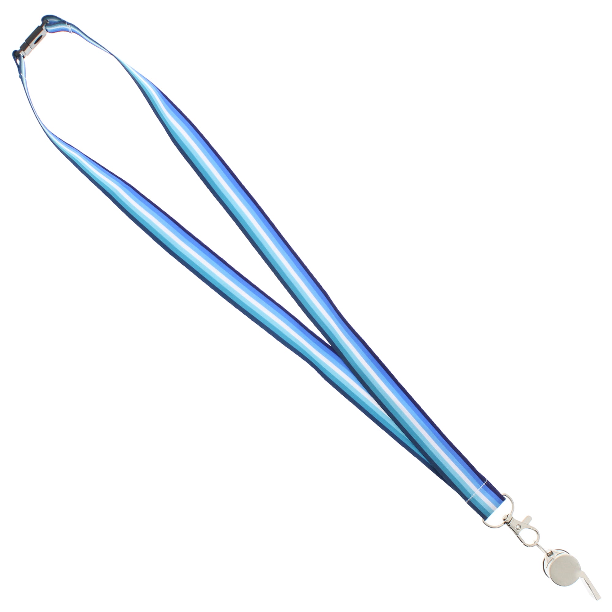 Metal Whistle on Gay Men's Lanyard