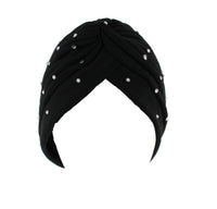 Satin Turban with Diamante Stones
