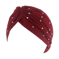 Satin Turban with Diamante Stones