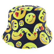 Reversible Funny Faces Bucket Hat