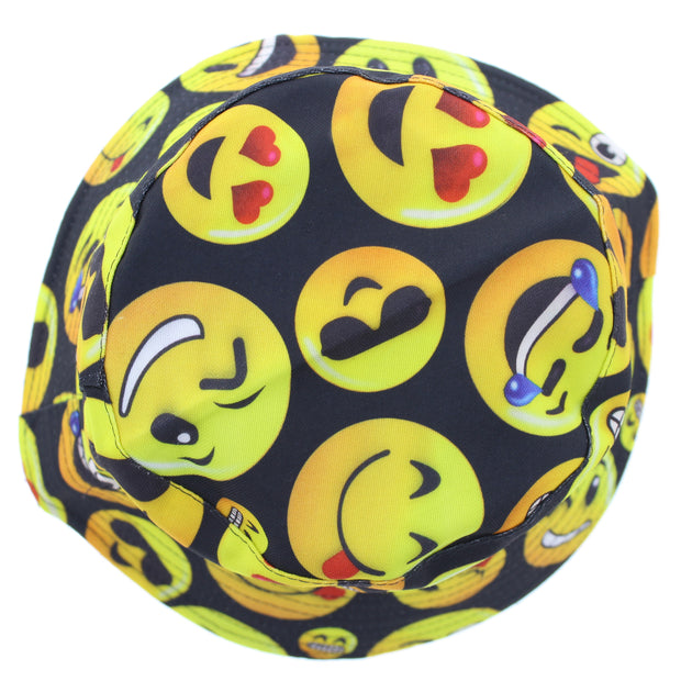 Reversible Funny Faces Bucket Hat