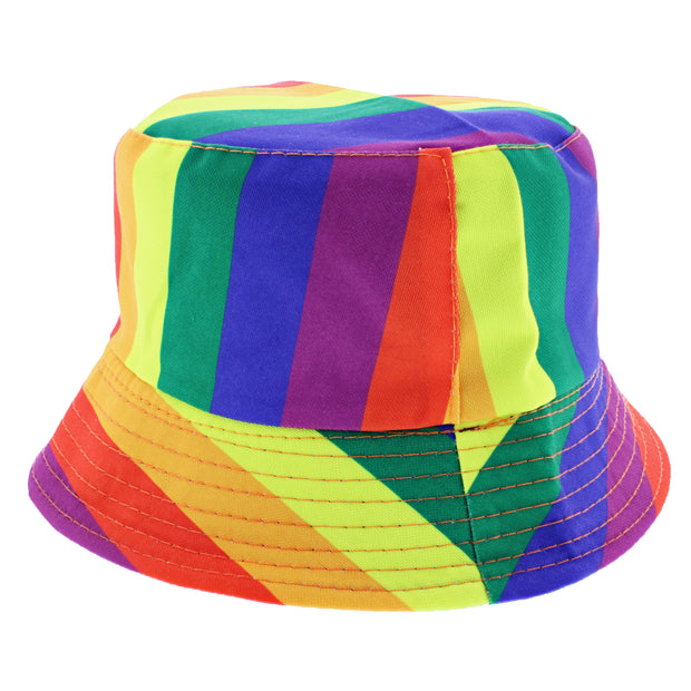 Reversible Rainbow Bucket Hat