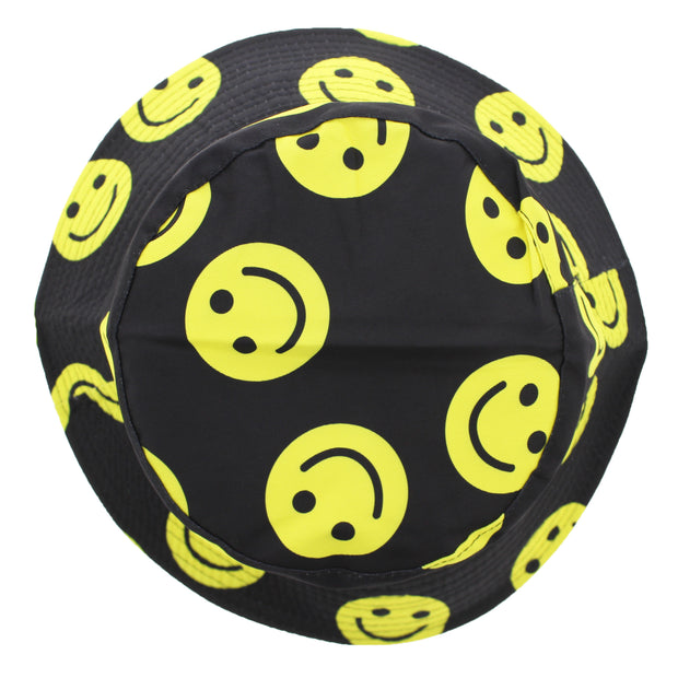 Reversible Smiley Face Bucket Hat