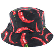 Reversible Chillies Bucket Hat
