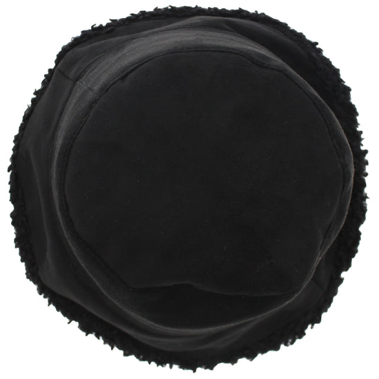 Black Suede Bucket Hat