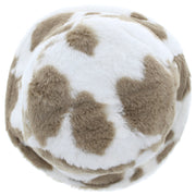 Cow Print Faux Fur Bucket Hat