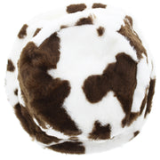 Cow Print Faux Fur Bucket Hat