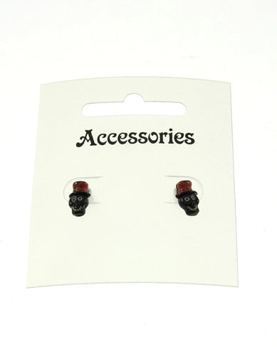 Black Skull Studs