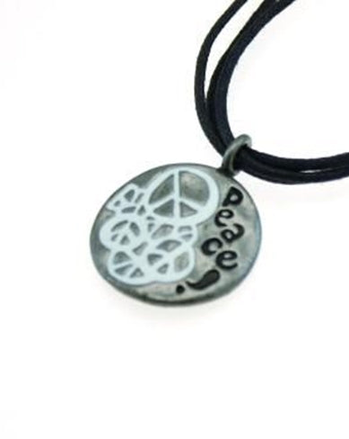 Peace! 3 strand Thong Necklace