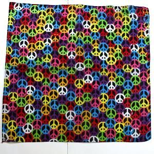 Multicolour CND Peace Sign Bandana