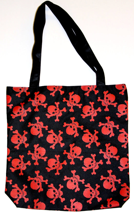 Skull & Crossbones on Black Bag