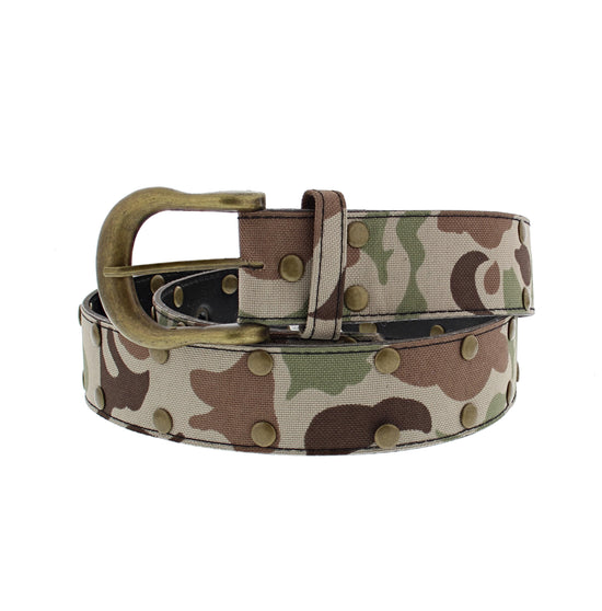 Gold Studded Camouflage Belt