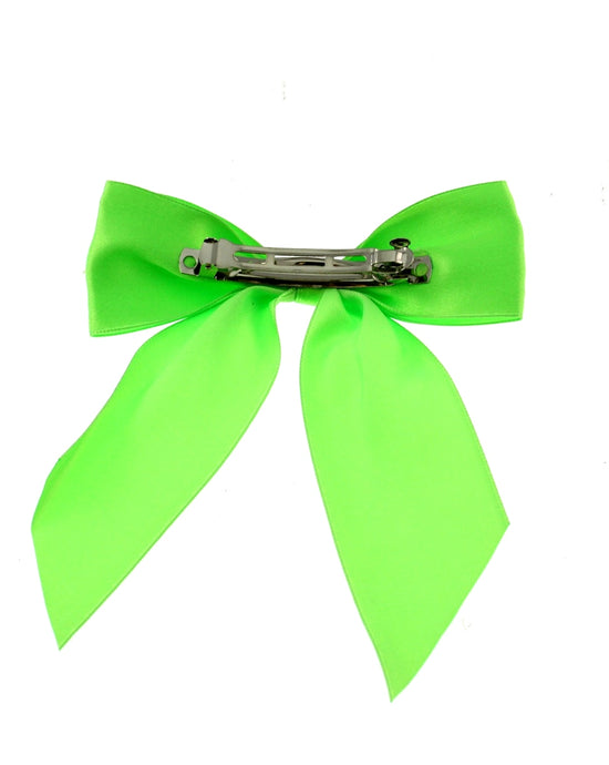 Large Satin Bow on Barette