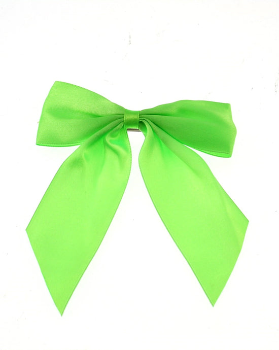 Large Satin Bow on Barette