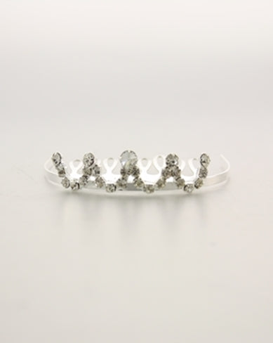 Mini Diamante Wave Tiara on Comb