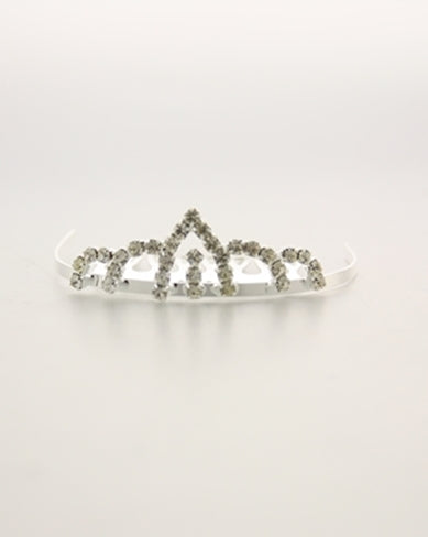 Mini Diamante Lotus Tiara on Comb