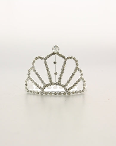 Mini Diamante Queen Tiara on Comb