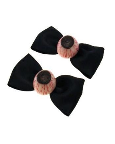 Pair of Black Bows with Eyeball