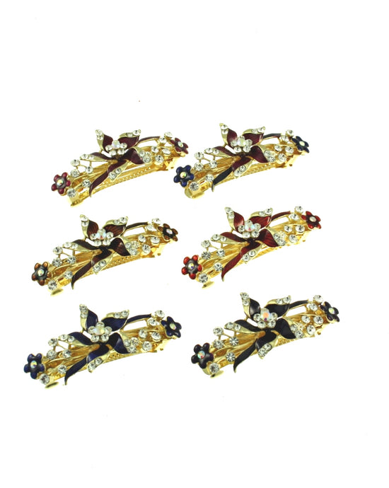 Assorted Diamante Stone Barrettes