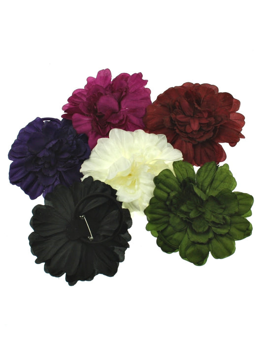Assorted Water Flower on Elastic & Brooch Hair Pin