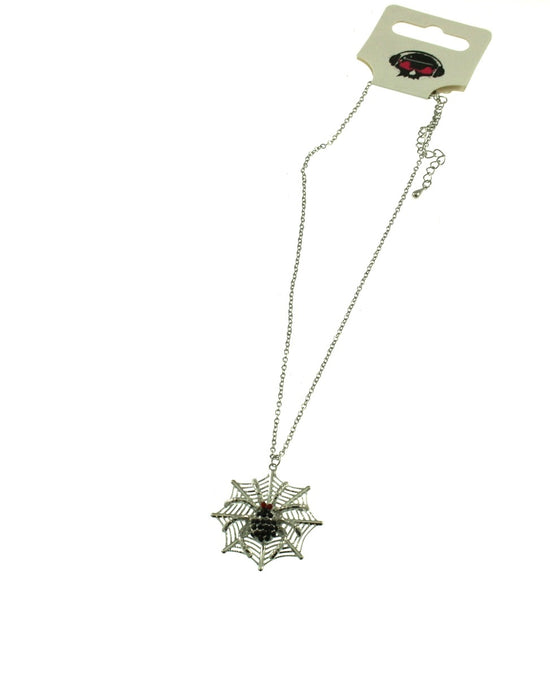 Jewelled Spider on Chain Necklace