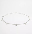 Silver Chain Belt with Butterfly Charms