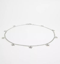 Silver Chain Belt with Butterfly Charms