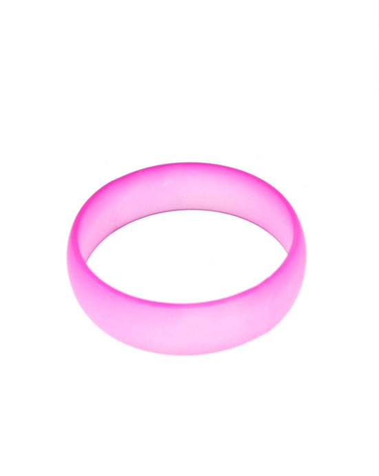 Neon Assorted Transparent Frosted Bangles