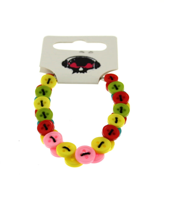 Multicoloured Button Bracelet