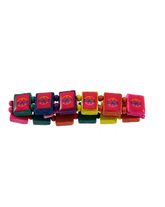 Multicolour CND Wooden Bracelet