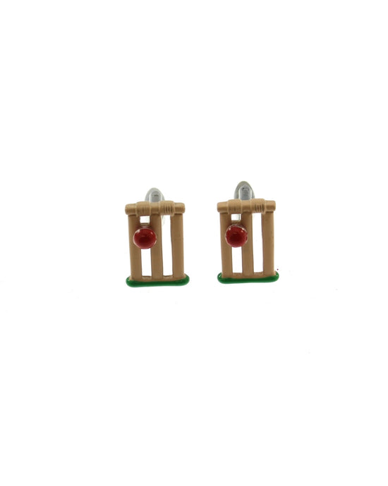 Cricket Stumps Cufflinks