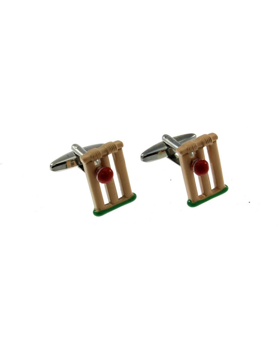 Cricket Stumps Cufflinks