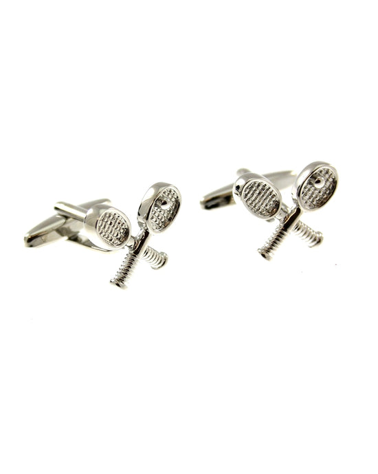 Crossed Tennis Racket Cufflinks