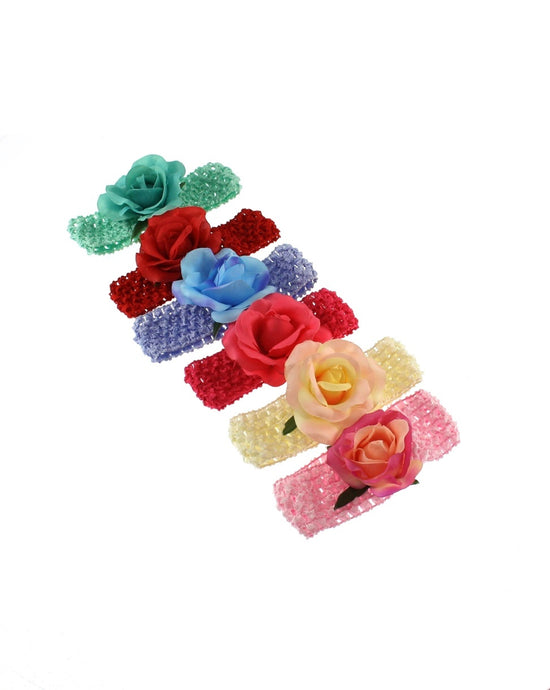 Baby/ Kids Assorted Crochet Headband with Rose
