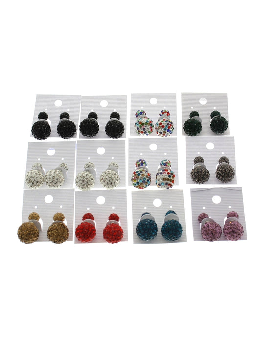Assorted Double Shamballa Earrings