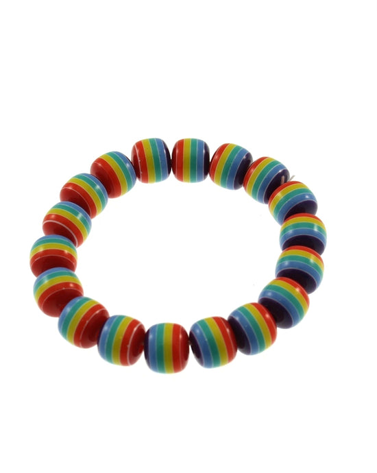 Rainbow Plastic Bracelet