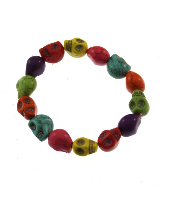 Multicolour Skull Ceramic Bracelet