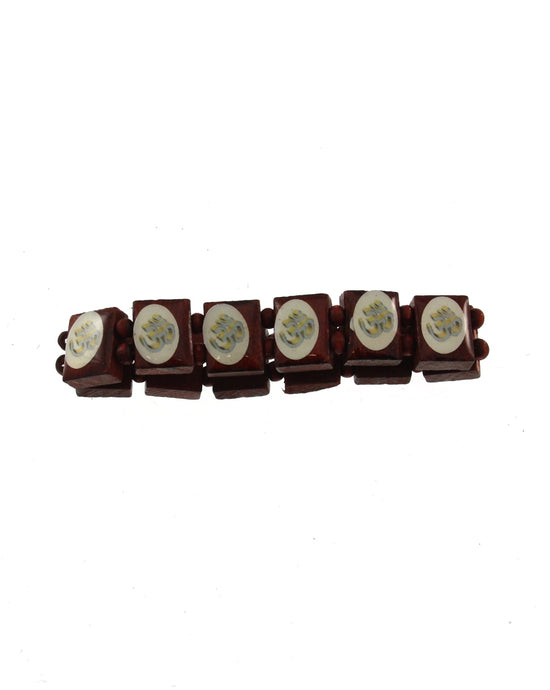 Hindu Religious Brown Wooden Bracelet