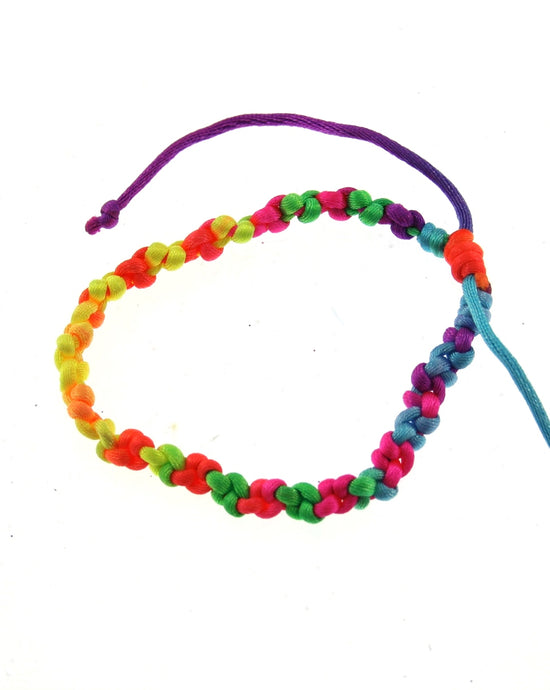 Neon Assorted Braided Bracelets