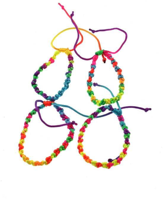 Neon Assorted Braided Bracelets
