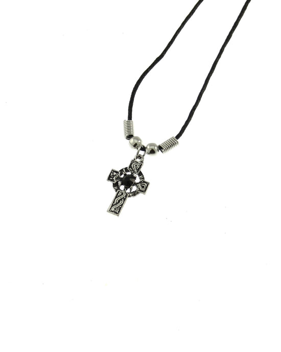 Celtic Cross Thong Necklace