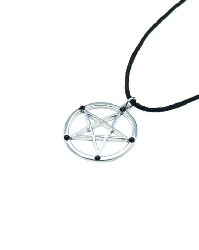 Pentagram Necklace with Stones Thong Necklaces