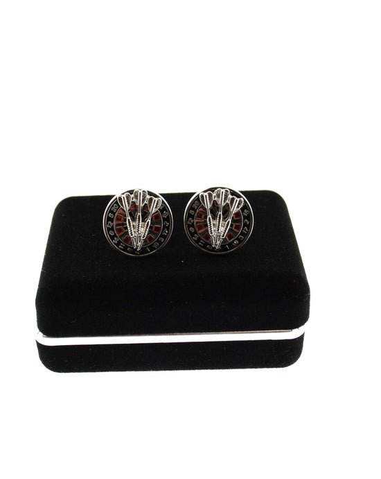 Dartboard & 3 Dartsl Cufflinks