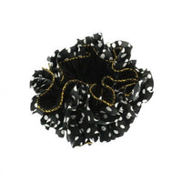 Polka Dot & Plain Frilly Ruffle Hair Scrunchies