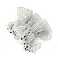Polka Dot & Plain Frilly Ruffle Hair Scrunchies