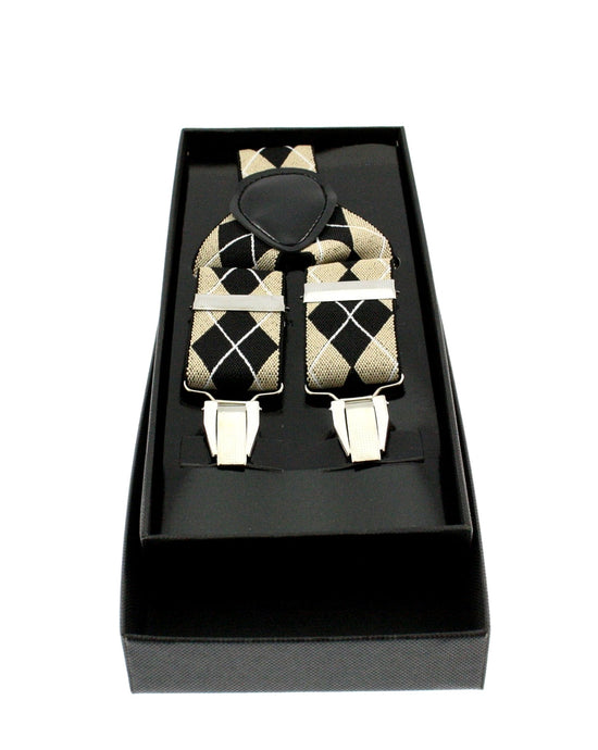 35mm Pringle Print Elasticated Adjustable Braces